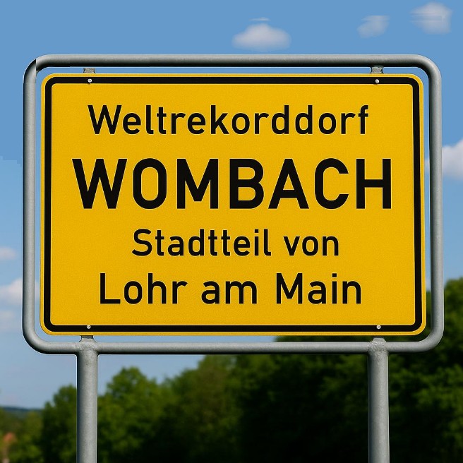 unser neues Ortsschild - vergrößern