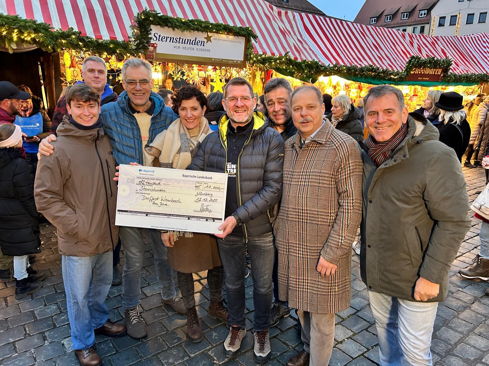 Spendenübergabe an BR Sternstunden