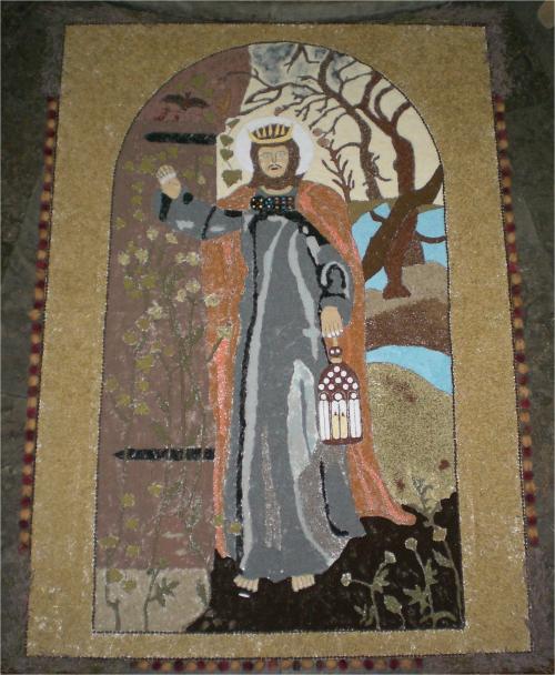 Prachtvoller Altar zum Erntedankfest, Bild in Großdarstellung